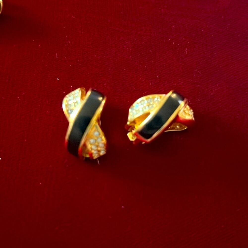 Vintage Dior Signed Clip Earrings